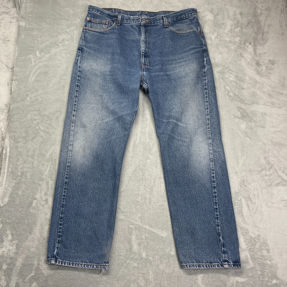 Vintage Levi's 505 Jeans Mens 42x32 (39x32) Blue Denim Regular Fit Straight Leg